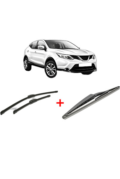 Bosch Set of 3 wipers NISSAN QASHQAI II (J11, J11_) 2013, for windshield and ...