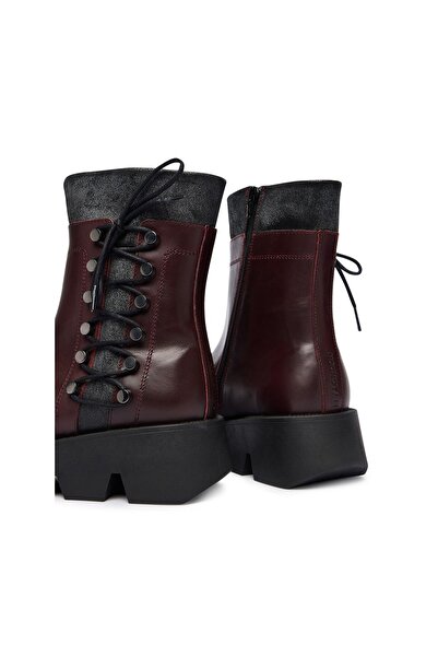 Fly London Botine de damă Roșu vin/Negru 001 Zakufly P145313001