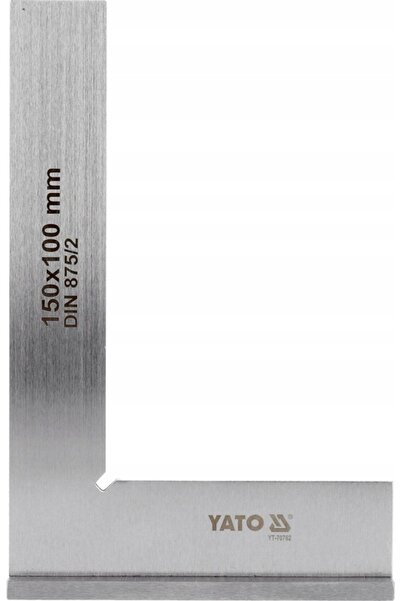 yato Cornier 150x100 mm din oțel carbon, lustruit prin șlefuire, DIN 875/2