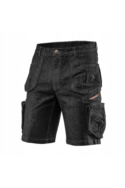 NEO Tools Blugi scurți NEO din denim negru 81-273 Mărimea XS