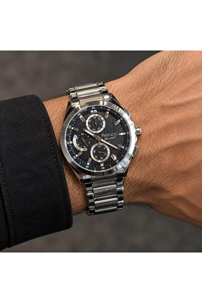 Ferrucci Fcf.03722M.02 Steel Case Functions Active Men's Wristwatch