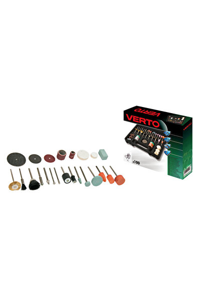 VERTO Set de accesorii pentru mini-burghiu 100 piese