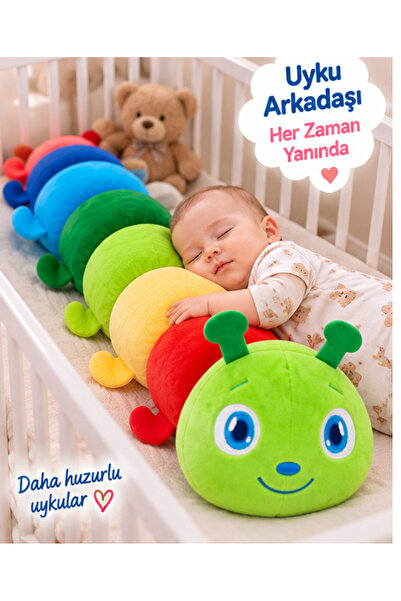 LRS STORE Big Size Plush Caterpillar 90 cm Colorful Caterpillar Plush Toy – L...