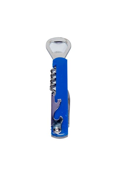 inox Deschizător 3-în-1: Tirbușon, deschizător de sticle și tăietor – Elegant și practic