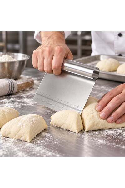Fida Scale Dough Scraper Cutter 15 cm - 4 Pieces
