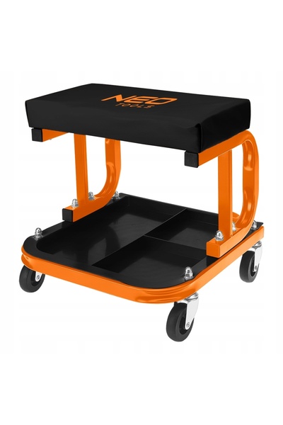 NEO Tools Scaun de atelier pe roți cu raft pentru scule 11-604