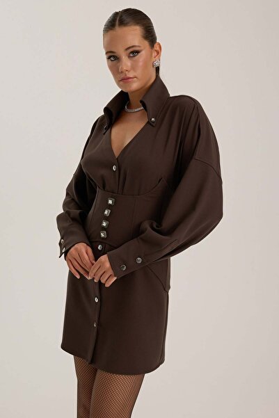NOK İSTANBUL The Era Corset Blouse Brown