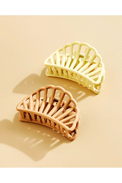 REDTAG Girls Assorted Hair Claws (Set Of 2)