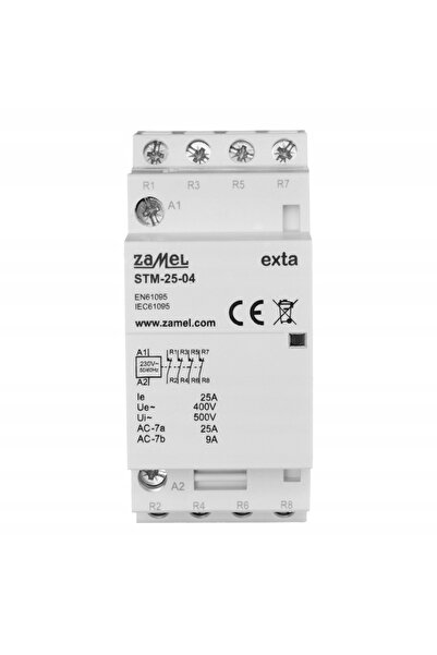 ZAMEL 25A 4xNC 230V AC Contactor modular de instalație TIP STM-25-04