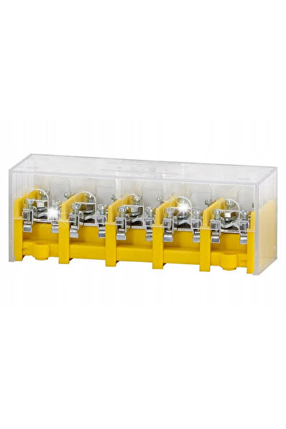 F-ELEKTRO Bară de borne cu capac LZ 5X25MM / 20X10MM2 F2.0022 GALBEN