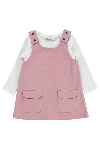 Civil Girls Long Sleeve T-Shirt Dress for 2-5 Years Old - Pink