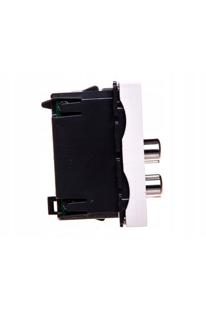 Legrand MODUL PRIZĂ MOSAIC 2x RCA MAMĂ 22,5x45 mm ALB 078753