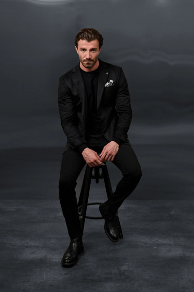 Mcr Düz Slim Fit Mono Yaka Torba Cep Süet Erkek Ceket