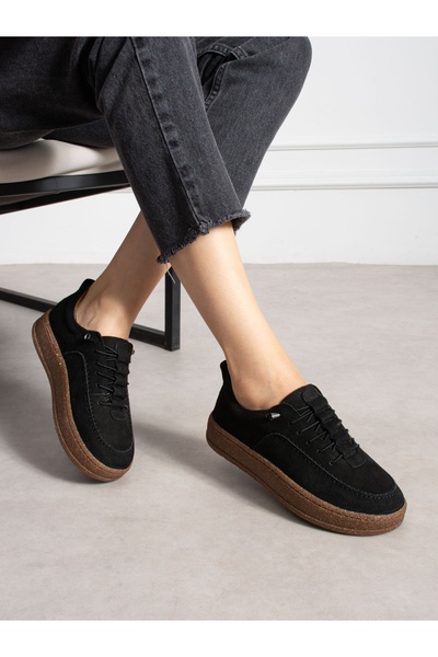 ALEMDAR AYAKKABI Zafi̇ra Black Genuine Leather Women's Shoes