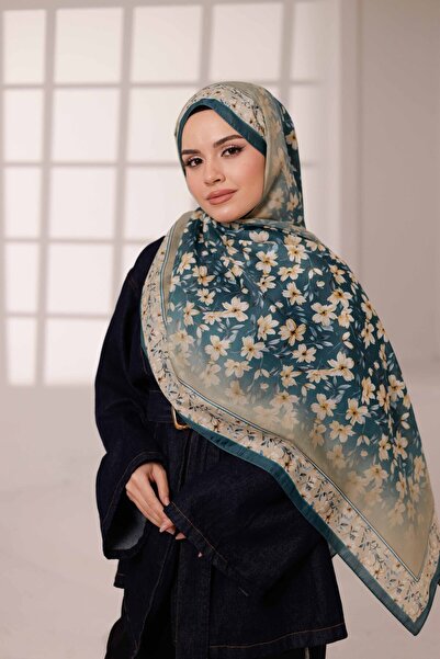 Flora Desen Soft Şal – Çimen