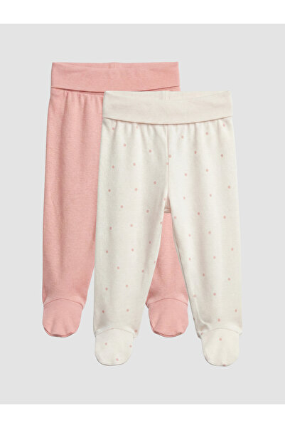LC Waikiki Set de 2 pantaloni tip botine retenați pentru fetițe