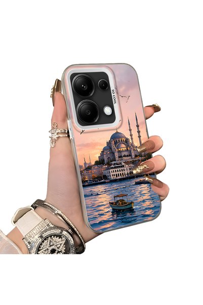 Hontinga حافظة هاتف Poco M6 Pro 4G متوافقة مع السيليكون ذات الحواف الصلبة وغط...