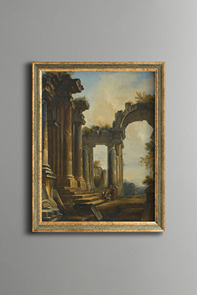 epiqart Antique Pillars and Arches - Vintage Patterned Table - Fine Model