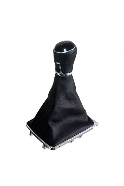DELUXETUNING Nuca schimbator auto cu manson imitatie de piele compatibil Vw P...