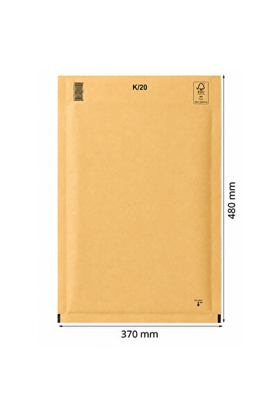 INATECH Set 50 Bucati Plicuri cu Bule Antisoc, K20 Natur, 370 x 480 mm, Inter...