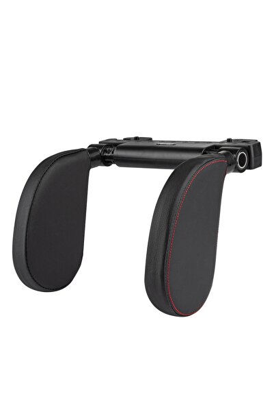 DELUXETUNING Tetiera auto din piele neagra, pentru dormit