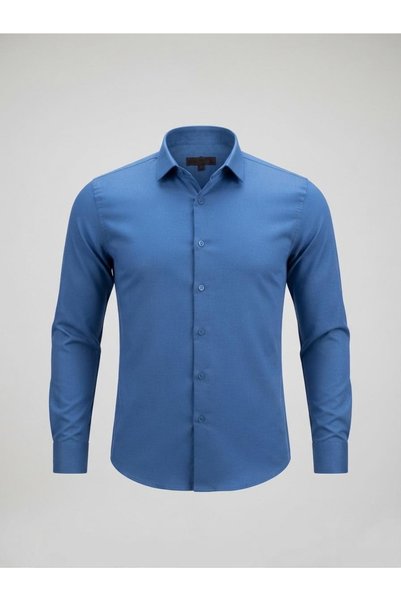 Slim fit kalıp erkek gömleği