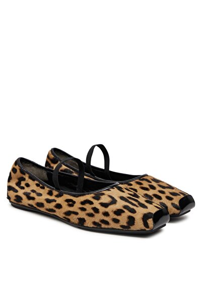 Tory Burch Balerini de damă Clasic Leopard/Negru Perfect 200 Runway Ballet 16...