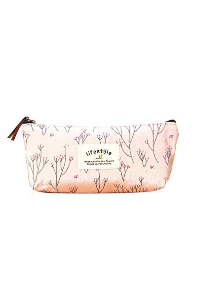 Noonedibs Penar multifuncțional cu model floral, albastru, pentru rechizite ș...