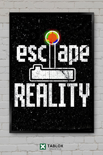 tablomaxtbx Escape Reality Gaming Player Real Escape Funny Framey Look Διακοσ...