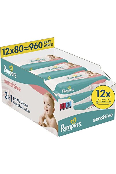 Prima Pampers Sensitive Bebek Islak Havlu 12x80 Adet 960 Yaprak