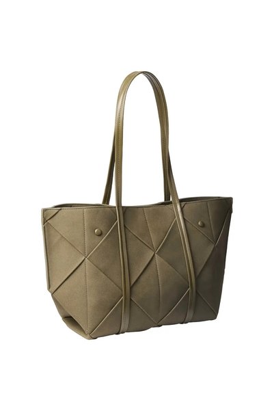 Calvin Klein WOVEN SUEDED CARRYAL, LI1 Yeşil Kadın Omuz Çantası