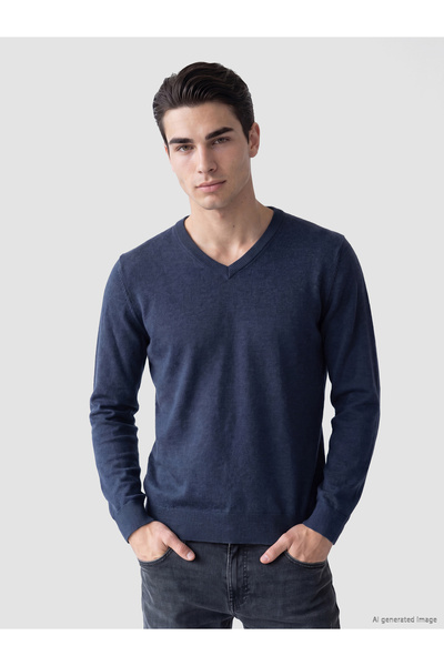LC Waikiki V Neck Men's Knitwear Sweater