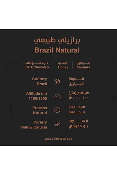 Coffee Address بن قهوة برازيلي ( عدد أثنين + واحد مجاناً) - 150 جرام