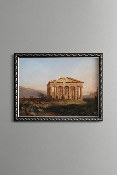 epiqart Antique Temple Scenery - Vintage Patterned Painting - Fine Model