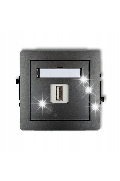 KARLIK ÎNCĂRCĂTOR USB 5V 2A DECO GRAFIT