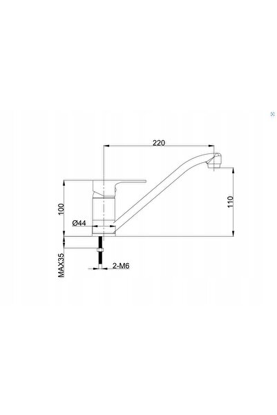 Hydroland BATERIA SINK STANDING NEGRU CROMAT CU GURĂ DE REDIREȚIUNE PORNITĂ