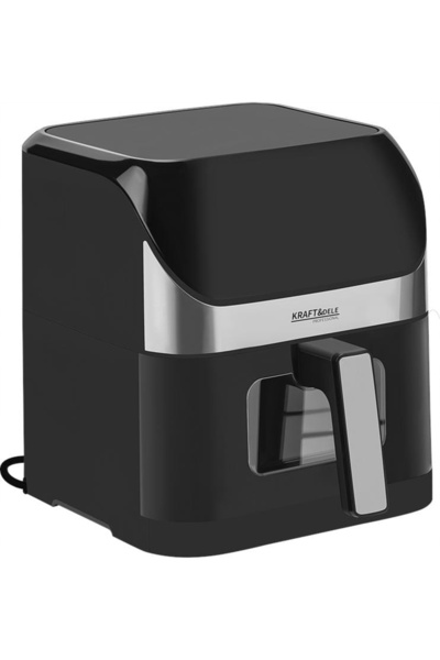NO BRAND Friteuză fără ulei Airfryer 6L 2000W 80–200C LED, cu vas mare XXXL