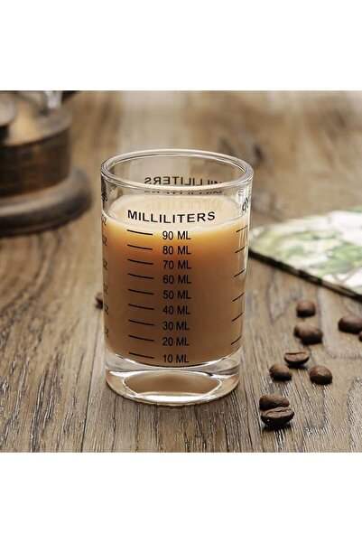 SYOSI Shot Glass Measuring Cup 3 Ounce/90ML Liquid Heavy High Espresso Glass ...