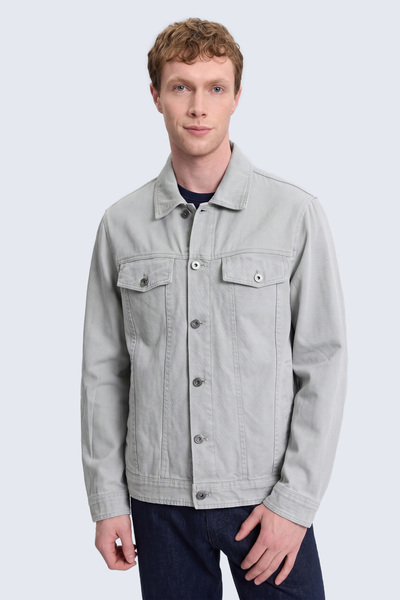 Hatemoğlu Stone Slim Fit Baby Collar Denim Jacket