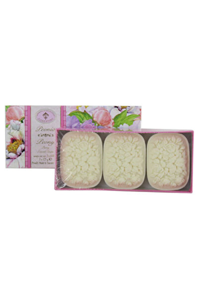 Saponificio Artigianale Fiorentino Set sapun Peonia 3x125 gr,