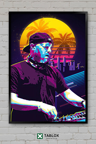 tablomaxtbx Eric Prydz Dj Ηλεκτρονική Μουσική Αφίσα Πορτραίτου με Πλαίσιο Δια...