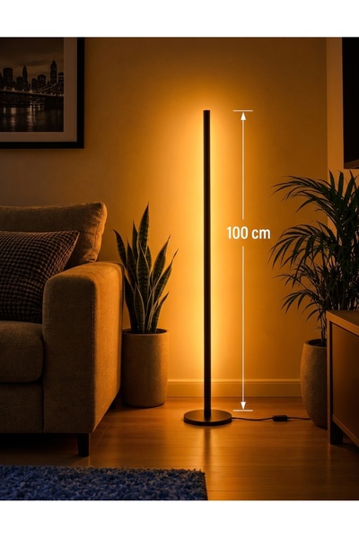 sekizgen led LED LAMBADER RGB MİX KUMANDALI RENK GEÇİŞLİ 16 RENK AMBİYANS KÖŞ...