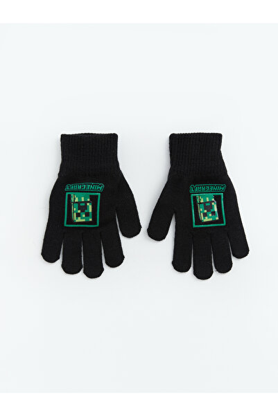 LC Waikiki Minecraft Printed Knitwear Boys' Gloves