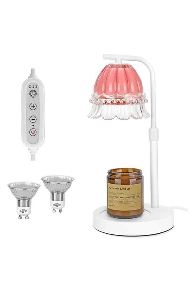 Noonedibs Lampe încălzitor lumânare cu timer și regulator de intensitate, sup...