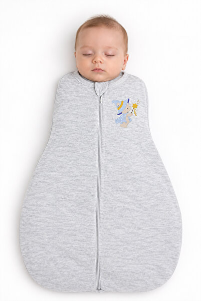 Sitilin 100% Cotton Swaddle for 0-3 Months Baby, Velcro Fastening, Soft Combe...