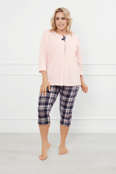 Other Pijama de damă Dona cu mâneci 3/4, pantaloni 3/4, mărimea XL