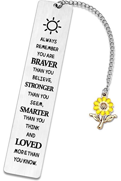 GENERAL Sunflower Bookmark for Women Men, Inspirational Book Mark with Sunflo...