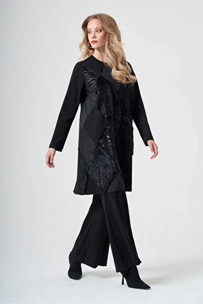 MissWhence Patchwork Tunic 40009 Black