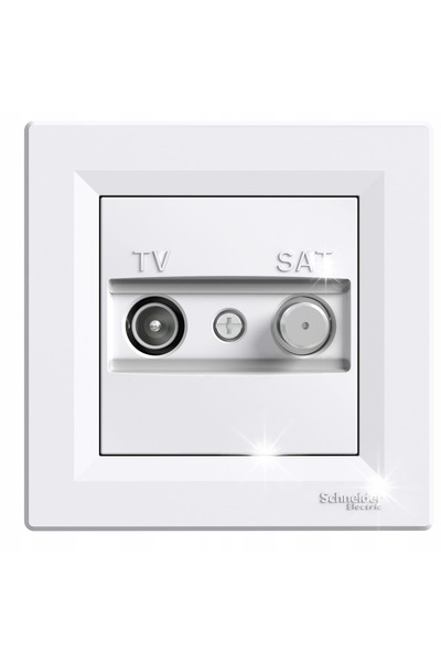 Schneider Electric SCHNEIDER ASFORA Priză de perete albă TV-SAT