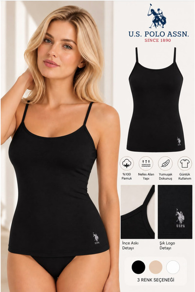 U.S. Polo Assn. Women'S, 100% Cotton, Undershirt (Boxed)